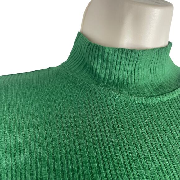 Anthropologoie Building 18 Turtleneck Ribbed Dress Green Size XS - Picture 7 of 10